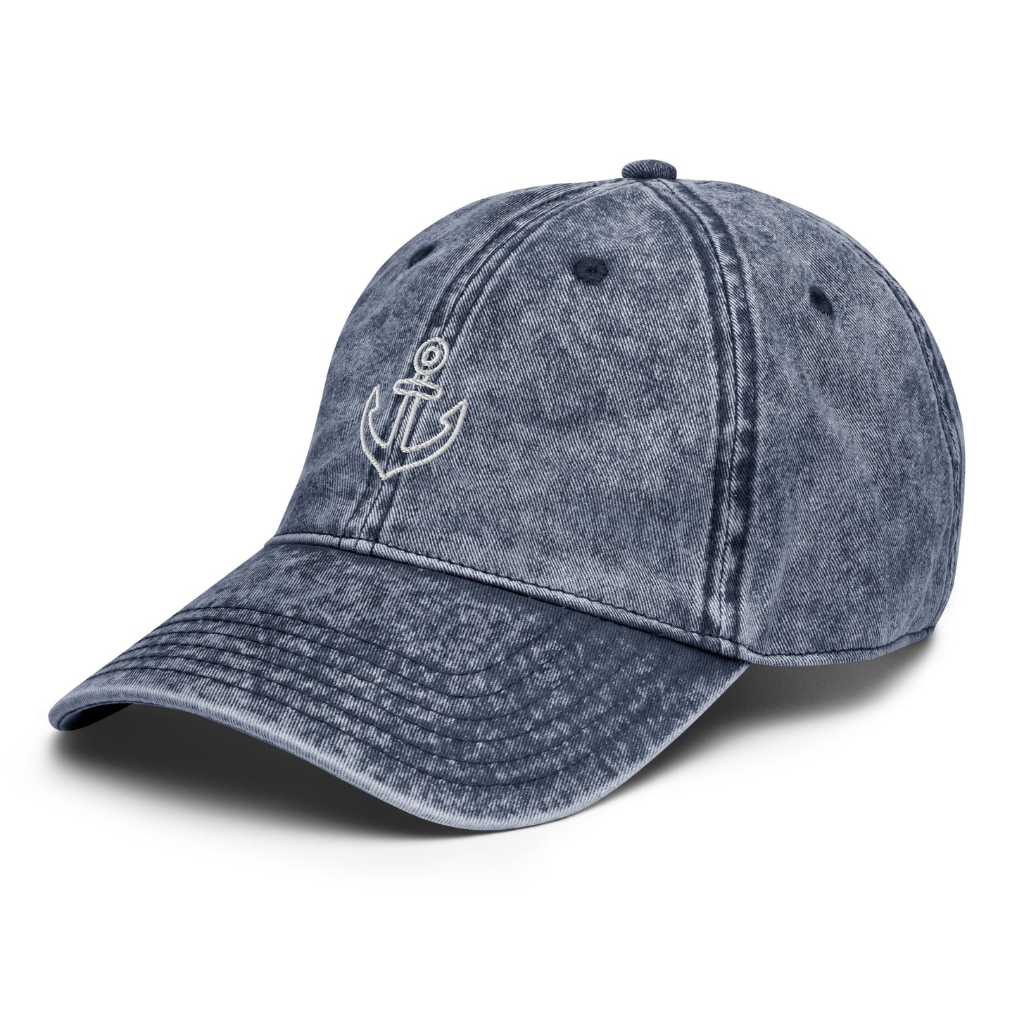 Vintage Cotton Twill Anchor Cap