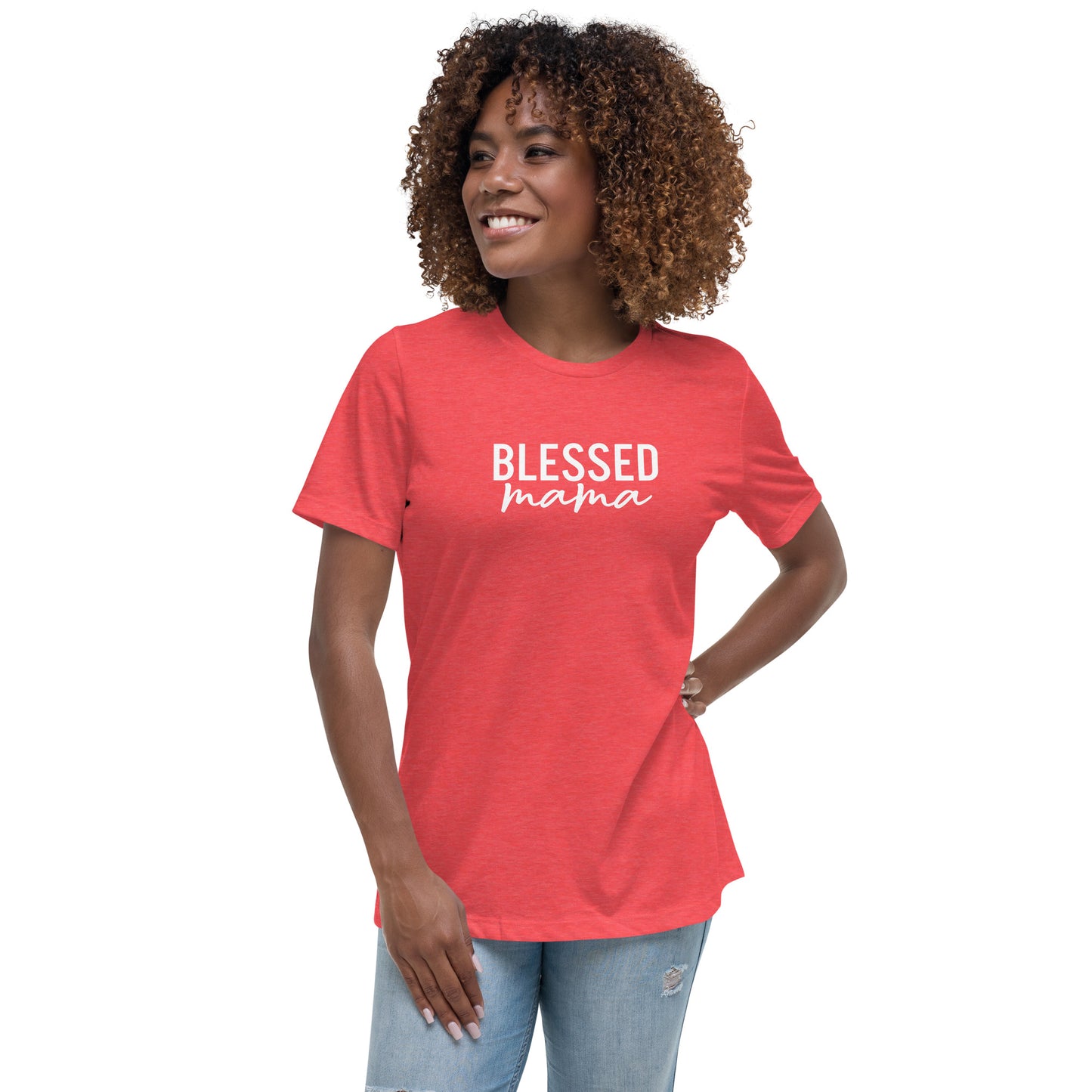 Women's Relaxed 'Blessed Mama' T-Shirt