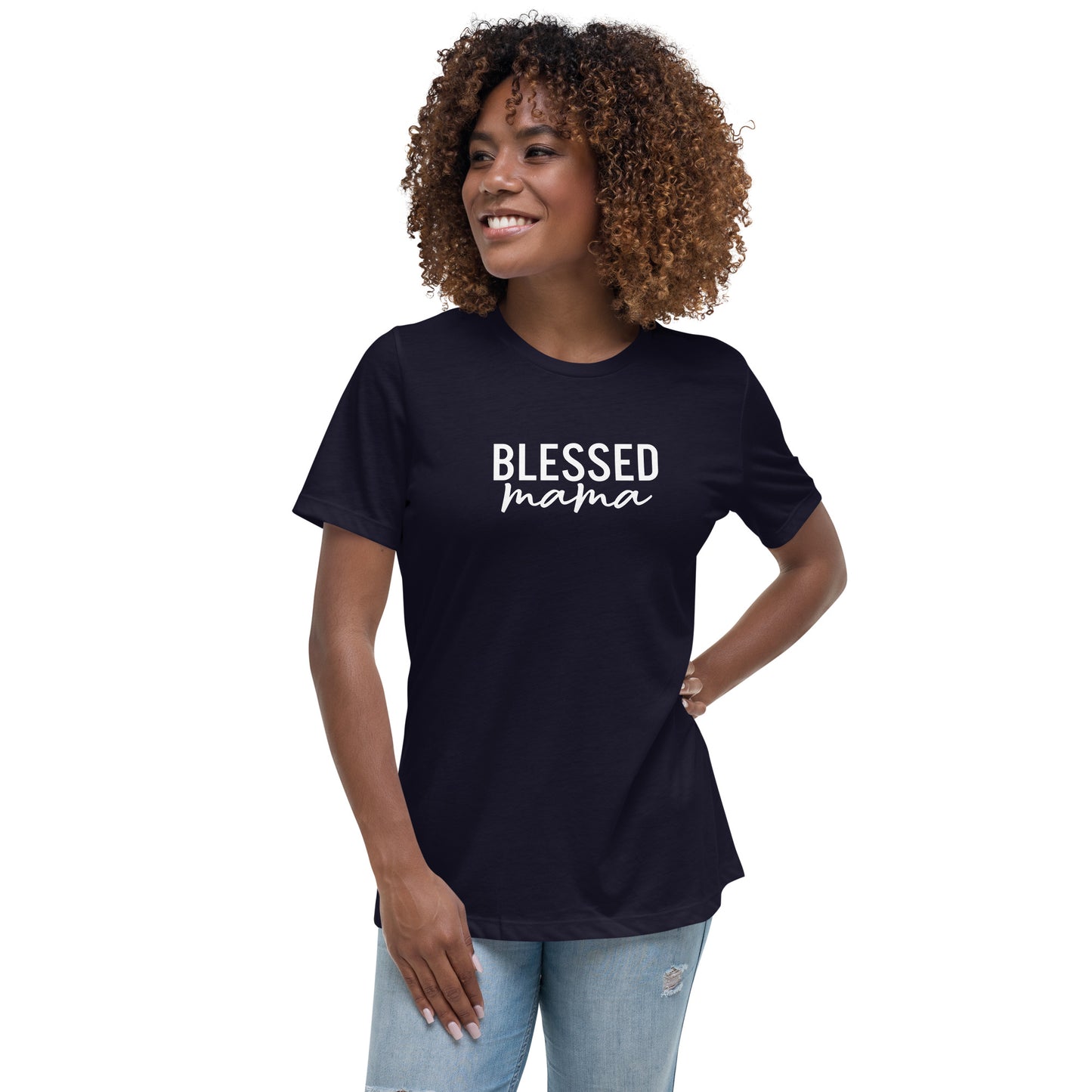 Women's Relaxed 'Blessed Mama' T-Shirt