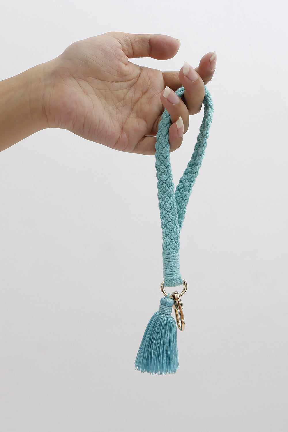 Cotton Tassel Alloy Closure Key Chain